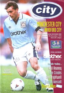 Manchester City v Bradford 1996/97